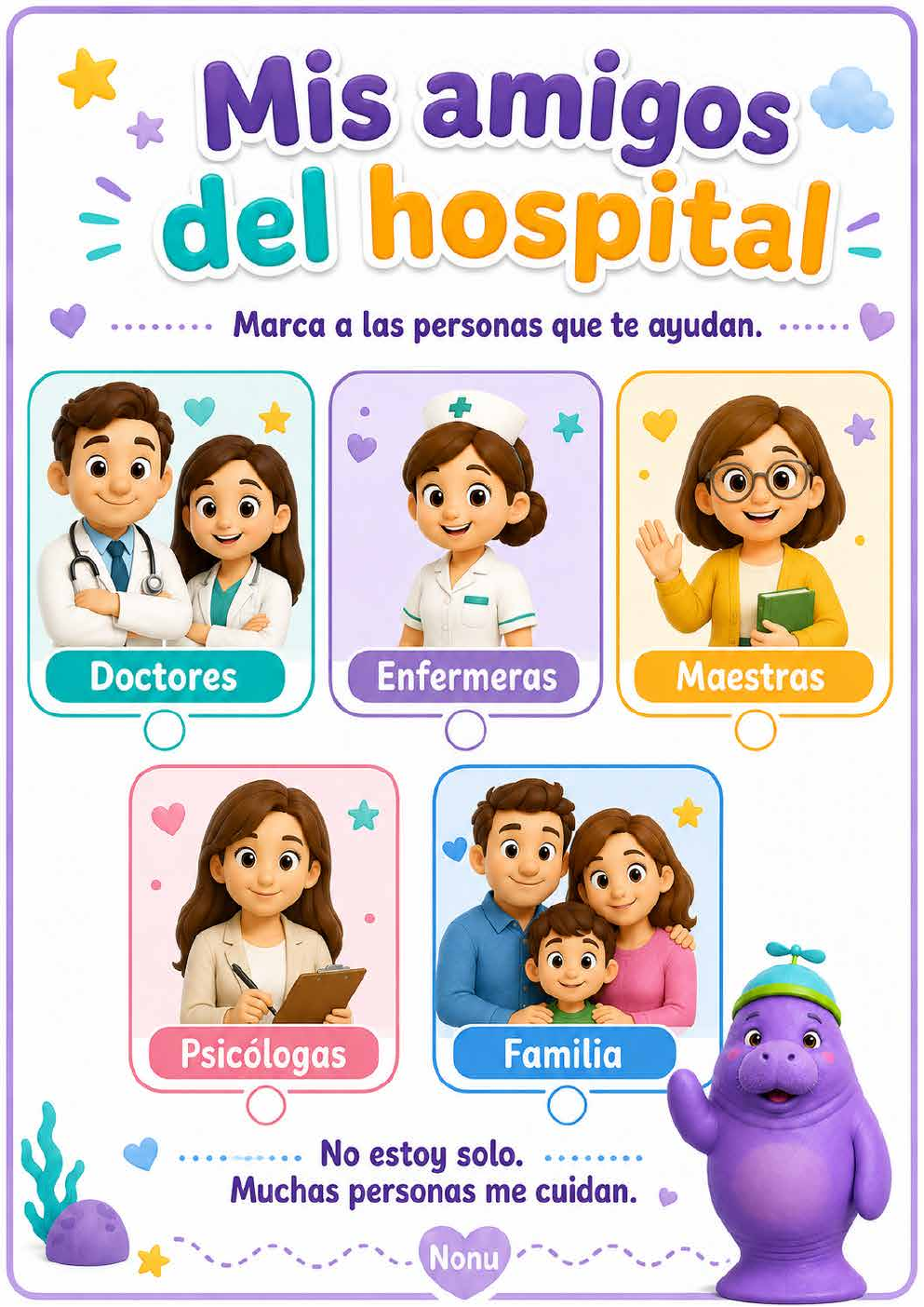 Portada del afiche Personal de ayuda